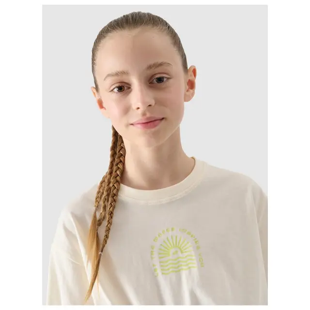 4F T-shirt White 4FJWSS25TTSHF1872-11 - 146 3