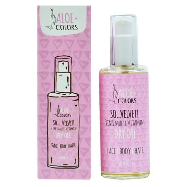 ALOE+ COLORS So Velvet 3 In 1 Multi Vitamin Dry Oil Ξηρό Λάδι για Πρόσωπο & Σώμα & Μαλλιά 100ml