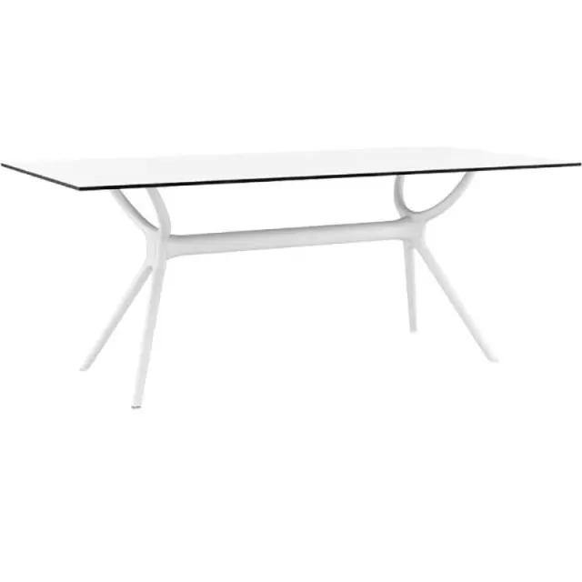 Τραπέζι AIR Λευκό PP/HPL 180x90x74cm