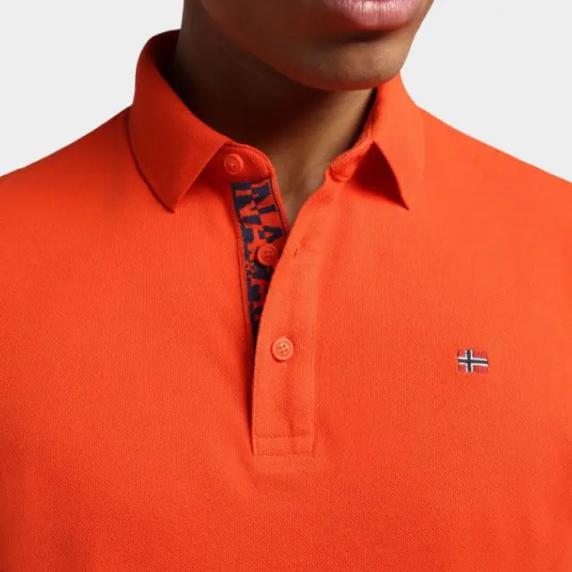 Napapijri - Ανδρικό T-shirt Polo Ealis SS Regular Fit NP0A4H8B-A62 Πορτοκαλί - M 3