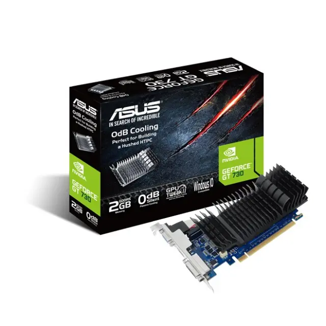 Asus GeForce GT 730 2GB GDDR5 Silent with Brackets Κάρτα Γραφικών