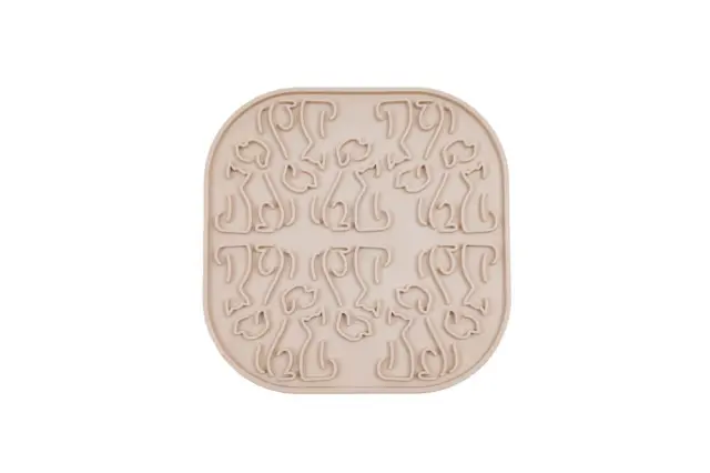 Fiboo Οικολογικό Lollipop Mat Μπεζ 19*19cm Μονόχρωμο