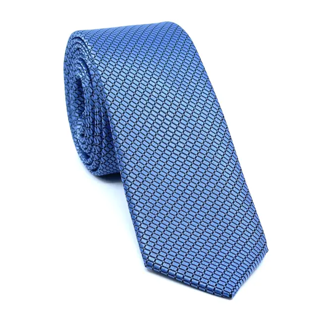 Σιέλ Σχεδιαστική Γραβάτα Microfiber Σετ με Μαντηλάκι 3