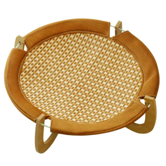 Υπερυψωμένο Μίνιμαλ Κρεβατάκι Από Rattan 46x46x17.5cm