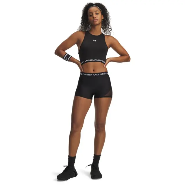 Under Armour HeatGear Mesh Shorty (6011354-008) - Λευκό-Μαύρο 3