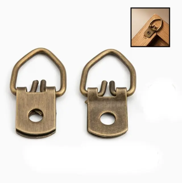 Κρεμαστράκια για κάδρα Antique Bronze 25x13mm - σετ 10τεμ