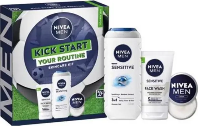 Nivea Men Kick Start Your Routine Set Σετ Περιποίησης 3τμχ