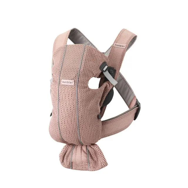 BabyBjörn Μάρσιπος Mini 3D Mesh, Dusty pink - 1408-021003E1