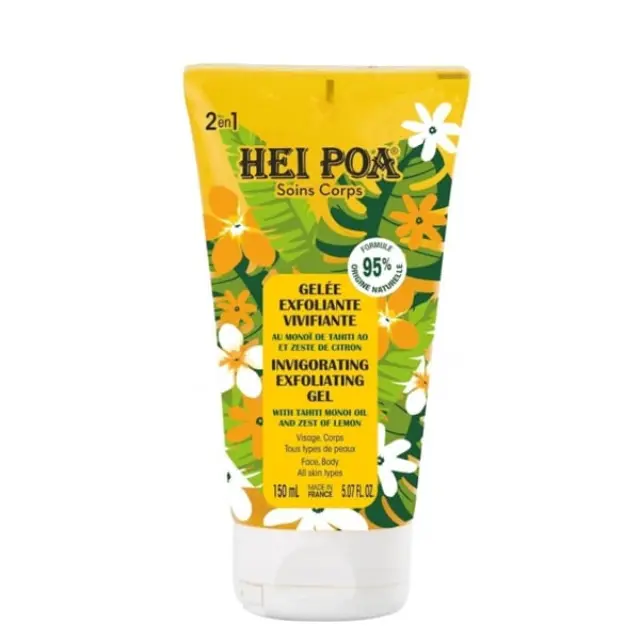Hei Poa Invigorating Exfoliating Gel With Tahiti Monoi Oil Τζελ Απολέπισης Προσώπου/Σώματος, 150ml