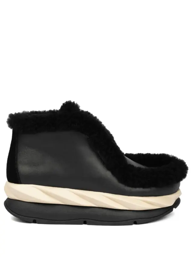 4ccccees Μποτάκια Γυναικείο δέρμα Nubuck Μαύρο CES/100107 BLACK 3