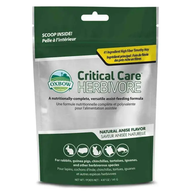 Oxbow Critical Care Herbivore Κλινική Δίαιτα με Γλυκάνισο 141gr