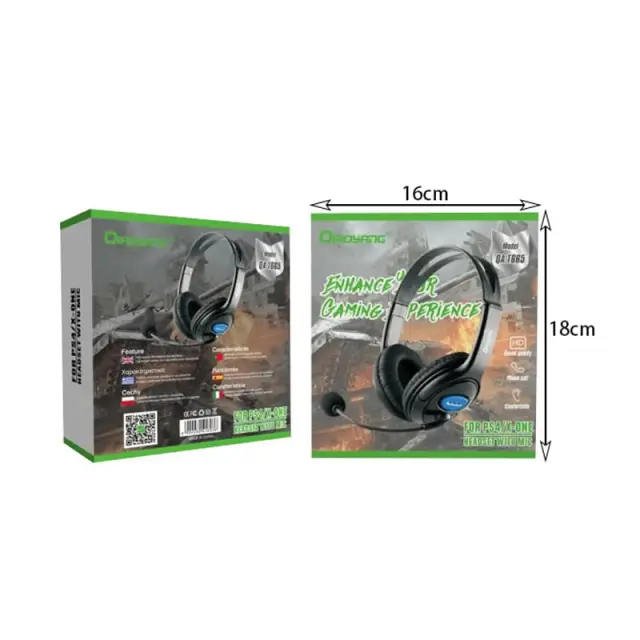 Qiaoyang Ενσύρματα gaming Ακουστικά QA-T665 - Qiaoyang gaming headset with microphone QA-T665 400012