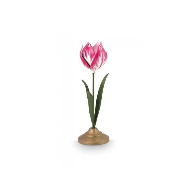 Pip Studio Μεταλλικό Κηροπήγιο / Metal Candle Holder: Pink Tulip (26cm)