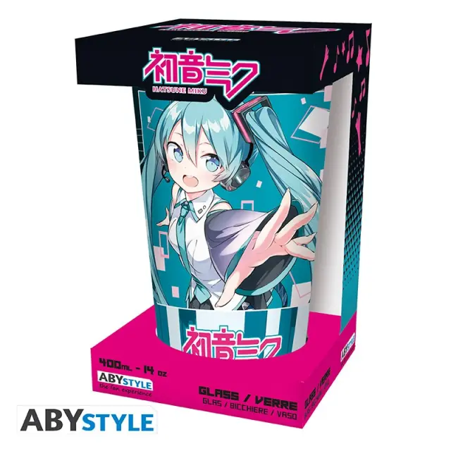 Ποτήρι γυάλινο HATSUNE MIKU - Large Glass - 400ml - Musical City ABYVER291 3