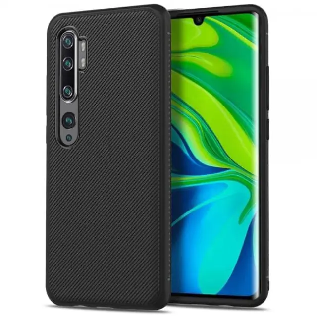Θήκη Κάλυμμα Πλάτης Jazz Series TPU για Xiaomi Mi Note 10/ Mi Note 10 Pro Μαύρη OEM