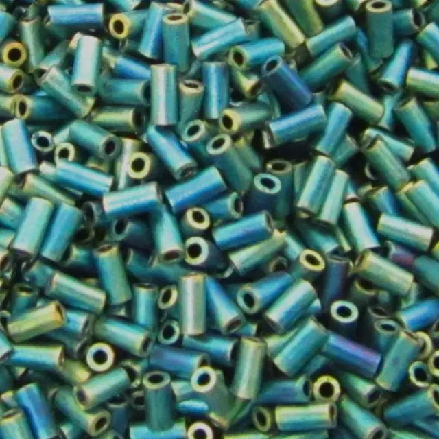Χάντρα Miyuki Glass Bugles - 2008 - Matte Metallic Patina Iris 3mm - 10gr