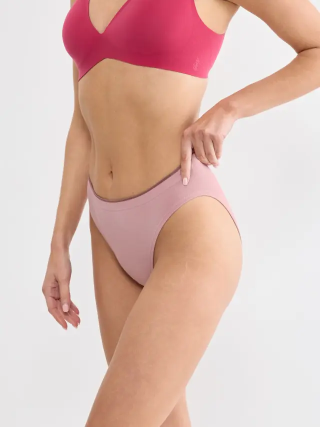 Sloggi Σλιπ Go Sense High Leg Συνδυασμός Ροζ-Φούξια 2-Pack 3