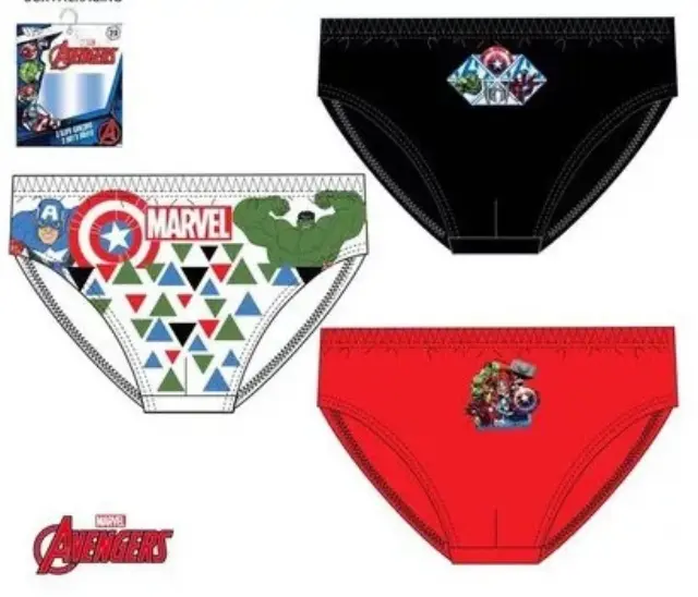 Παιδικό εσώρουχο Disney Avengers Σετ 3 τεμαχίων Πολύχρωμο 2