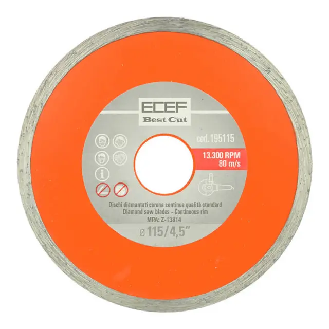 ECEF ΔΙΣΚΟΣ ΚΟΠΗΣ ΔΙΑΜΑΝΤΕ ΜΕ ΣΥΝΕΧΗ ΑΚΜΗ Φ115
