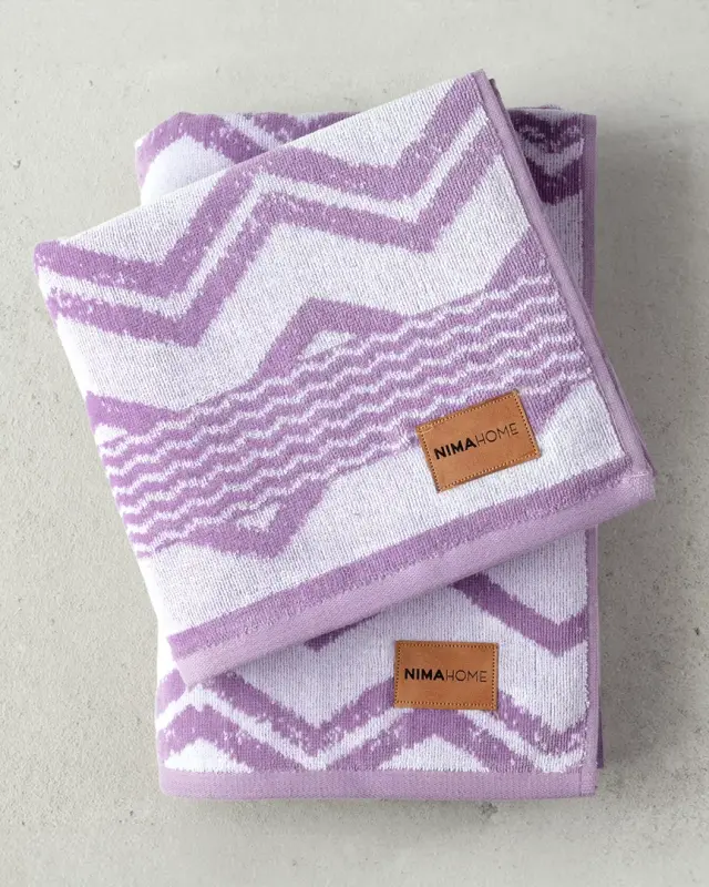 Πετσέτα Προσώπου 50x90 480gsm Nima Elysia Lilac 100% βαμβακερό