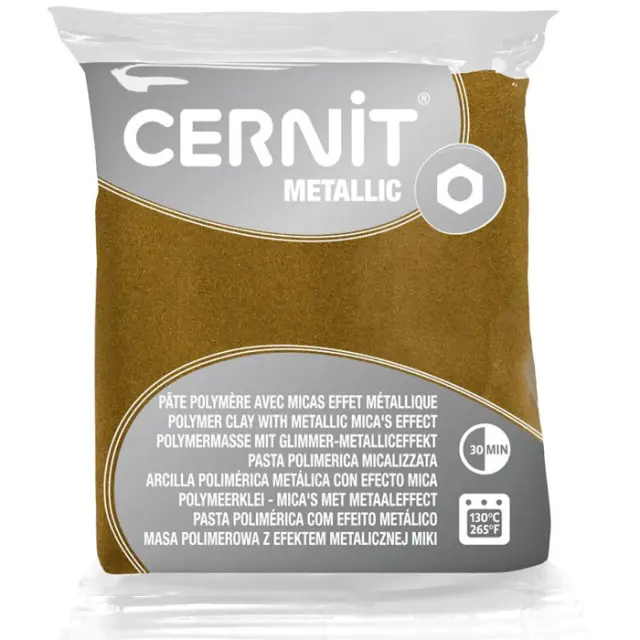Πολυμερικός Πηλός Cernit Metallic No055 - Antique Gold - 56gr