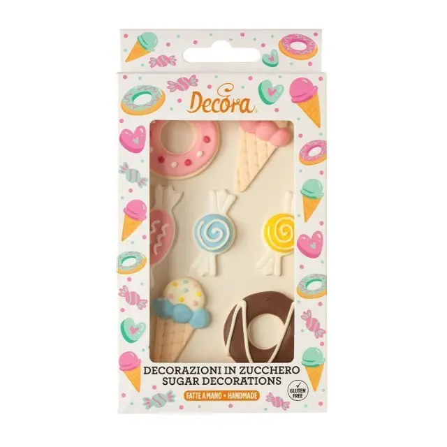 Διακοσμητικά από Ζάχαρη - Sweets - 7τμχ.
