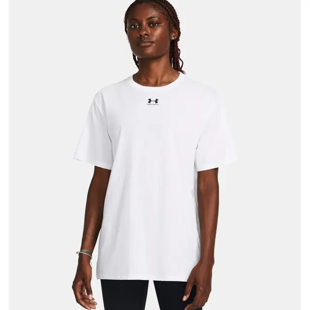 Under Armour Campus Collection Oversized T-Shirt (1387193-100) - Λευκό