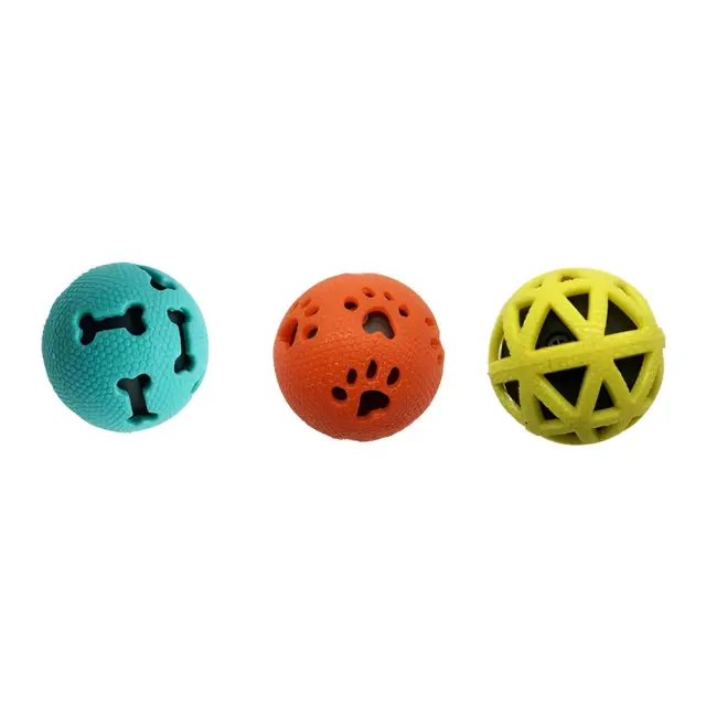 Pet Interest Παιχνίδι TPR Bouncy Μπάλες 3τμχ 7.5cm
