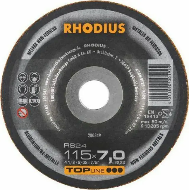Rhodius RS 2 115X7 - Δίσκος Λείανσης 115x7