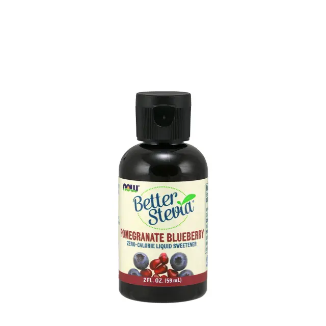 Now Foods BetterStevia Liquid Pomegranate Blueberry, 59 ml