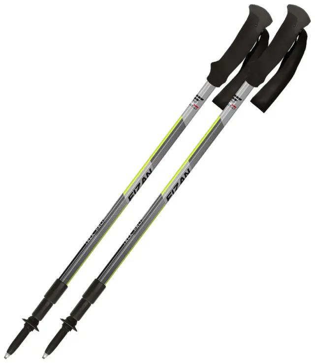 Fizan Trek Pro Τηλεσκοπικά Μπατόν Πεζοπορίας Grey/Yellow - 100.479