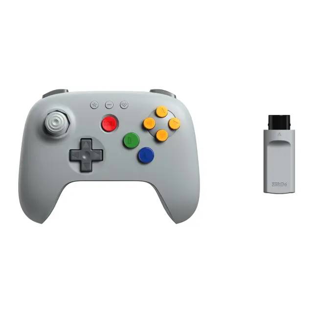8Bitdo - 64 Wireless 2.4G Controller - Grey - PC