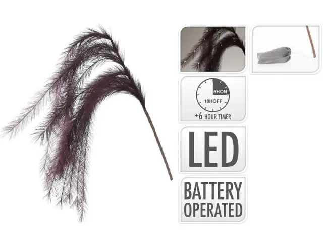 Διακοσμητικό κλαδί με φτερά με φωτισμό LED - 130cm YZA002850