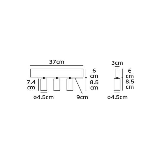 Kopi Φωτιστικό μαγνητικής ράγας σποτ LED 24V 23W 4000K 1833lm 24° μαύρο 2