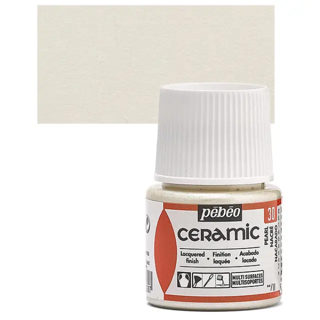 Pebeo Ceramic Καλυπτικό Σμάλτο - 30 Pearl - 45ml
