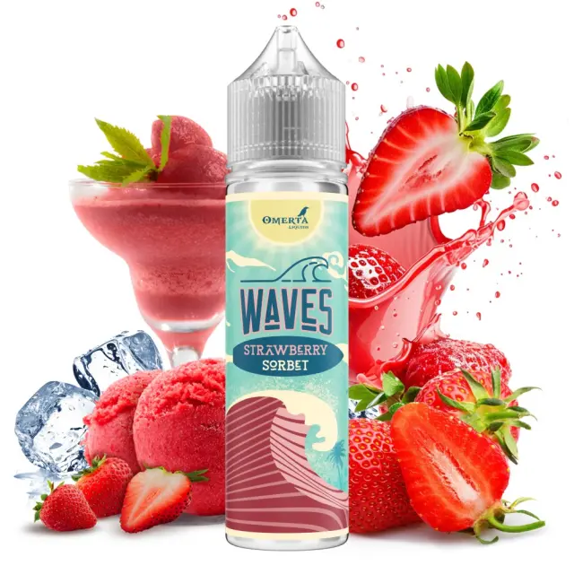 Strawberry Sorbet 15ml (60ml) - Waves by Omerta
