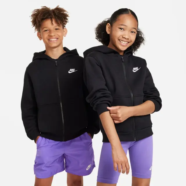 Nike Sportswear Fleece ΠΑΙΔΙΚΗ ΖΑΚΕΤΑ (FD3004-010) - Μαύρο - S 8-10 ετών