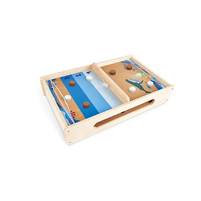 Pin Toys® Ξύλινο Μπιλιάρδο - Pucket 2 σε 1 3