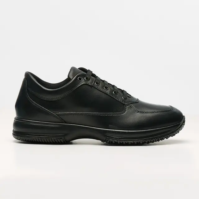 Imac Sneakers Ανδρικό δέρμα Μαύρο IMA/651610 NERO