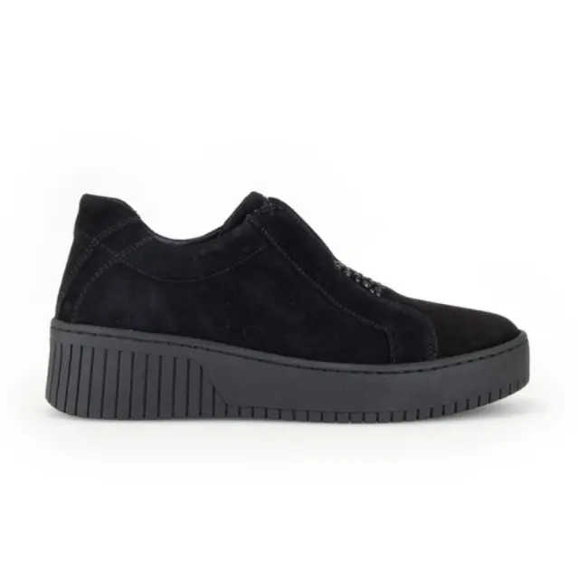 Gabor Μοκασίνια-Loafers Γυναικείο δέρμα Nubuck Μαύρο GAB/53231 47-SCHWARZ