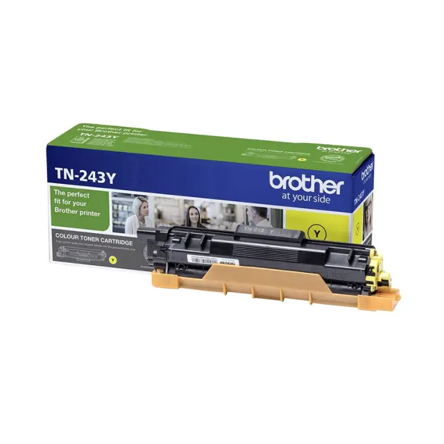 Brother TN-243Y Γνήσιο Toner Laser Εκτυπωτή Κίτρινο 1000 Σελίδων TN-243Y