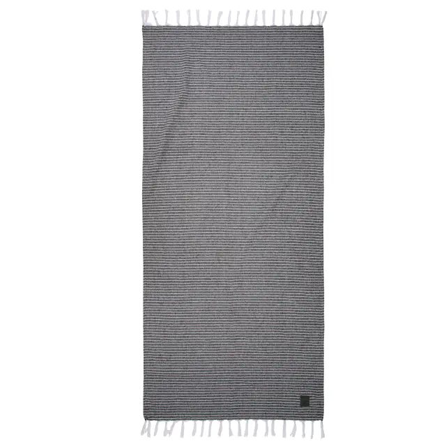 Πετσέτα Θαλάσσης-Παρεό 80x170 220gsm Essential Greenwich Polo Club 5241 Black 100% βαμβακερό
