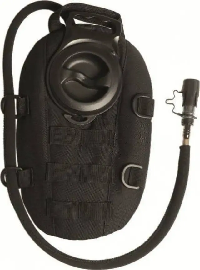 Mil-Tec Hydration Pack Oval 1lt Black-Υδροδοχείο Πλάτης Oval 1 Λίτρου - 01-Black-Μαύρο