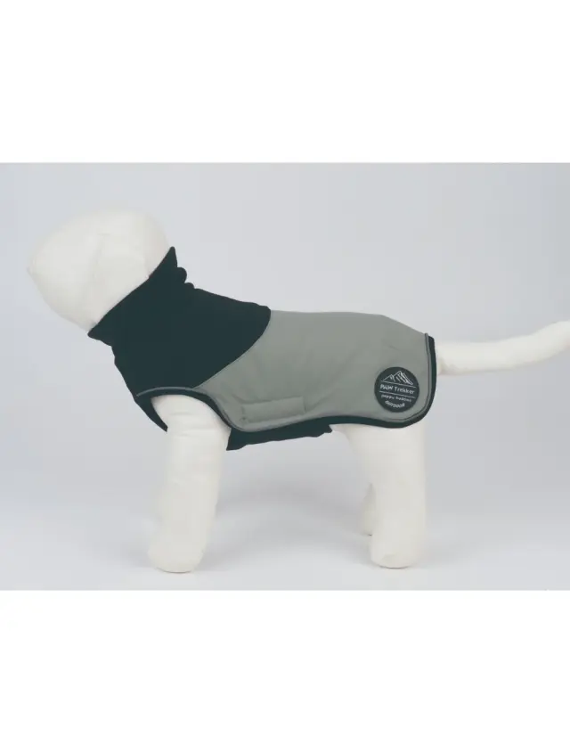 Peppy Buddy - Sporty Termo Dog Jacket XXL, Grey 55 cm - Pet Supplies