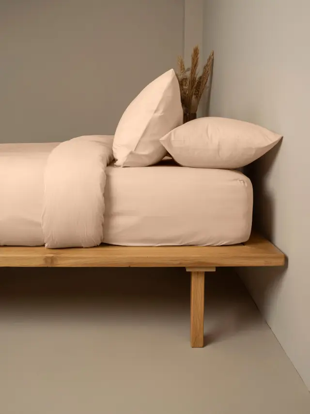 Σετ Σεντόνια Cotton Feelings 110 Beige Διπλό (200x270) Sunshine 3