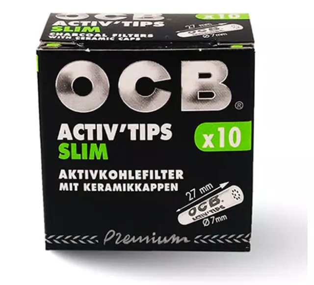 Φίλτρο OCB Slim 10 Ενεργού Ανθρακα 7mm 2