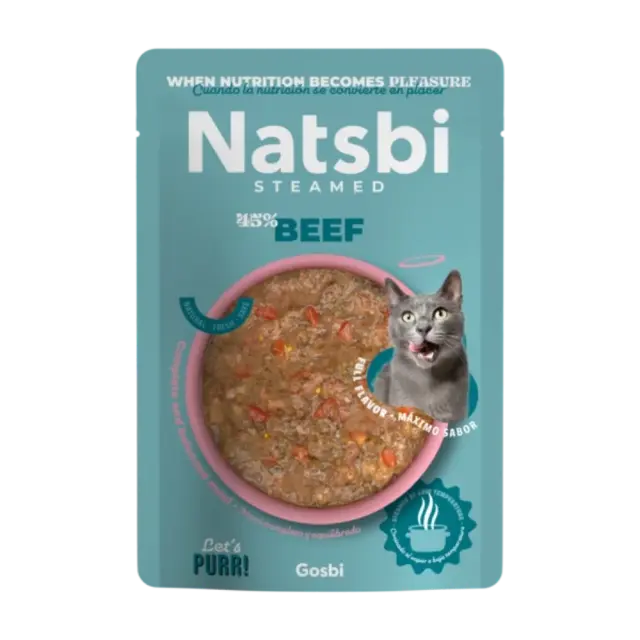 Natsbi Υγρή Τροφή Γατας με Χοιρινό 80gr