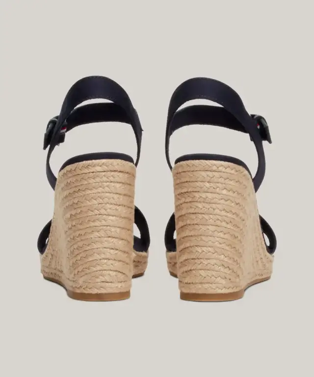 Tommy Hilfiger - Καλοκαιρινές Γυναικείες Πλατφόρμες Monotype Webbing Wedge Sandal FW0FW08046-DW6 Μπλε Ναυτικό - 40 3