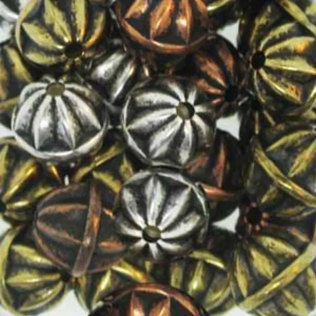 Επιμεταλλωμένη Χάντρα Round Star Antique Mix 8mm ~30τεμ
