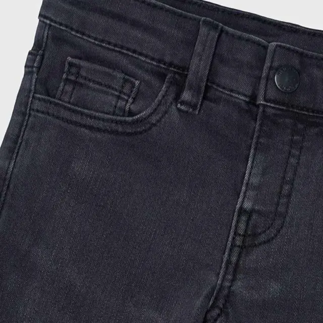 Mayoral Παντελόνι Τζιν Slim Fit Βασικό Μαύρο για Αγόρι 3